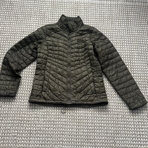 The North Face Dark Green Quilted Puffer Jacket